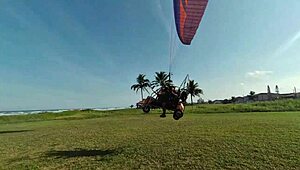 Brazilian pornstar Priscila Belini strips naked on beach for public outdoor masturbation with skinny body details.