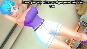 bulma gives you instructions on how to masturbate joi style with her guidance