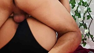 In this homemade Canadian student roleplay, the curvy Latina in cosplay lingerie gets dominated by her muscular neighbor. Things heat up with ass shaking until the actor surprisingly throws his phone.