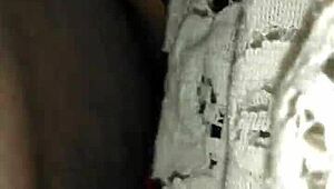 Oh yeah, my ex girlfriend in those sexy stockings takes my big cock like a whore.