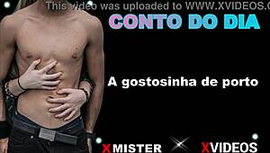 A gostosinha de porto teases with amateur moves