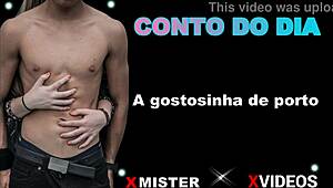 A gostosinha de porto teases with amateur moves