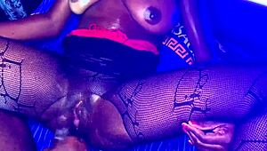 akosua, with those amazing boobs, how does it feel getting pounded by your stepbrother's massive black african cock so rough while step-daddy watches you squirt everywhere?