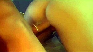 Cougar in Fishnets and Lingerie Masturbates Shaved Pussy Before Cute Facial Cumshot