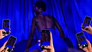 tag team double penetration fills all holes with big black cocks while spitting on pretty teen in long socks.