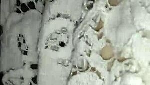 Oh yeah, my ex girlfriend in those sexy stockings takes my big cock like a whore.