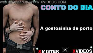 A gostosinha de porto teases with amateur moves