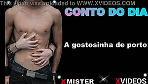 A gostosinha de porto teases with amateur moves