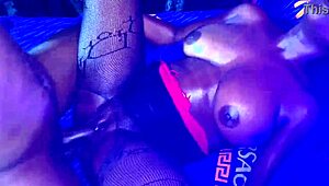 akosua, with those amazing boobs, how does it feel getting pounded by your stepbrother's massive black african cock so rough while step-daddy watches you squirt everywhere?