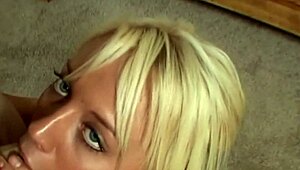 hey there, check out this horny young babe sucking on a big cock like a total slut 😈