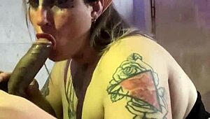 Why not enjoy this big tits blonde slut giving a deepthroat blowjob to her lover in halloween fun?