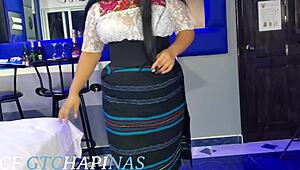deliciosa latina chapina bella filled with passionate cum