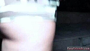 gorgeous teen hides then freaks in horny pov group fuck with friends