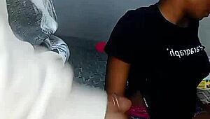 This African teen started with deepthroat on the big black cock. She got sloppy, spitting cum all over her face after the facial.