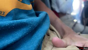 Oh wow, public cock flashing in airplane - that girl brought me to cum in just 2 minutes