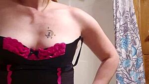 Here I am getting ready for a refreshing shower outdoors. New stuff captures the moment perfectly.