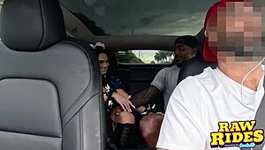 Hey, see this brunette cutie cosplaying as Chun-Li fuck a BBC and get a facial in Uber to Comic Con