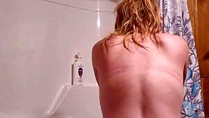 Here I am getting ready for a refreshing shower outdoors. New stuff captures the moment perfectly.