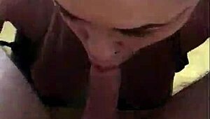 Why does my stepsister keep sucking my cock without stopping while showing her goth apartment with pierced nipples and tattoos?