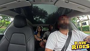 Hey, see this brunette cutie cosplaying as Chun-Li fuck a BBC and get a facial in Uber to Comic Con