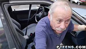 This experienced blonde teen is really into handling two guys at once