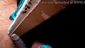Two friends shared a casual chat where one offered her mature ebony pussy to the teen for some POV squirting fun.
