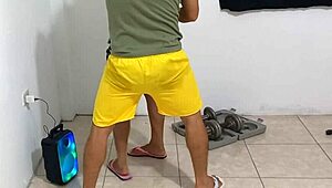 Amateur Latina Submits to Rough Domination and Doggystyle Fucking in Dorm Casting.