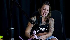 Oruan isn't her type, she's kissed famous people, started some fun in the nude, and wants to hook up with two bi guys - Flor de Damiana on Sheer Red.