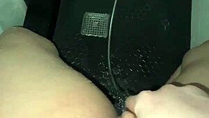 Arab teen with perfect body strips in shower for solo masturbation squirting orgasm on her tight pussy