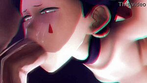 brainwashed sluts in the garage, feel that cartoon cock pounding your holes like a total whore