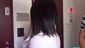 So this sneaky trip to the bathroom with the petite Asian brunette turned into her deepthroating my cock until I came in her mouth.