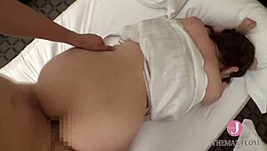 hey, you think this japanese housewife can handle my deep fingering and riding her tits?
