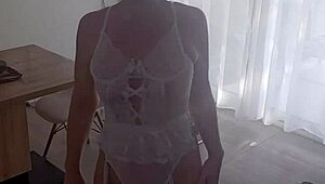 Big Ass Mature Milf in Lingerie and Panties Shows Off Sexy Fat Curves