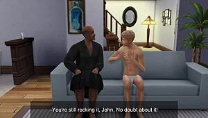 In this anime holiday game, Sims4 follows weekend adventures with Mike and his dad in steamy daddy scenarios