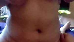 Amateur couple enjoys sensual sex with curvy Latina ex-girlfriend riding big cock.