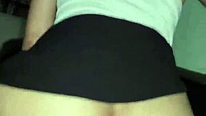 Amateur Mexican teen bends over for rough doggystyle sex with ex in homemade POV.