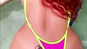 Why is anal sex with my redhead girl in a public pool bikini so divine and homemade?