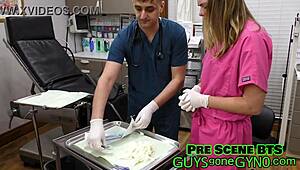 nurse tyler lynn sounds dr canada in a close-up femdom session with gloves and domination.