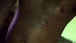 The thick Latina bent over for doggystyle pounding from a big black cock in intense interracial action.