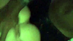 The thick Latina bent over for doggystyle pounding from a big black cock in intense interracial action.