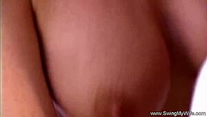 In a fit of rage, the blonde wife decided to cheat on her cuckold husband with two older men in a hardcore threesome.