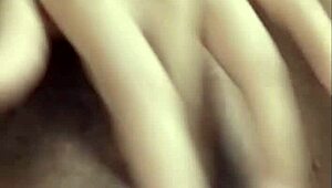 sex video call with a cheating man reveals the housewife using her dildo in secret