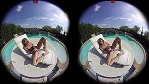 virtualporndesire features gina gerson enjoying some fun by the pool in 180 vr at 60 fps.