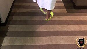 I love how Rome Major bends me over and makes my bubble ass bounce with his big black cock