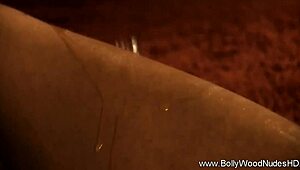 bathing with a bollywood beauty who dances nude in the tub and teases with erotic striptease moves