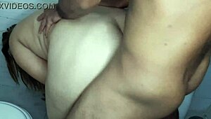 Hardcore pounding the delicious ass of this busty horny Latina 🍑