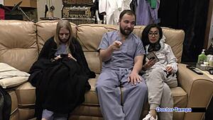 Dr Tampa Humiliates Nurse Jasmine Rose in Latex During Slave Training Session