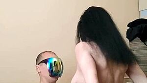 naked milf in stockings tries first casting