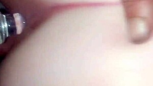 Tight girlfriend slides in that new buttplug before bending over for doggystyle fucking with big cock