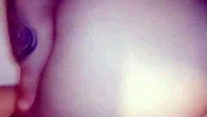 Colombian latina babe with big ass and tits enjoys dildo play until lover detonates her with intense action